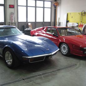 Gespritzte Autos