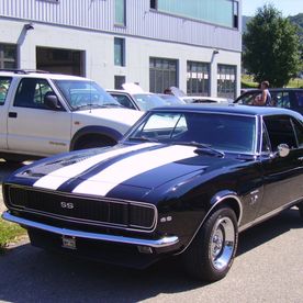 Oldtimer mit Streifen